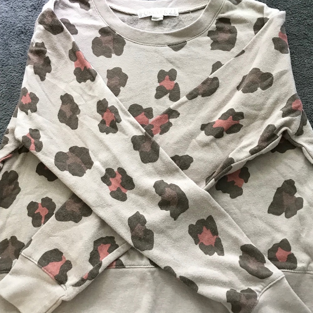 Forever 21 Leopard Print Sweatshirt